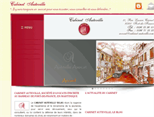Tablet Screenshot of cabinet-auteville.com